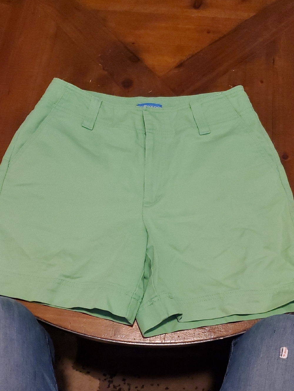 Dockers Women's High Waist Shorts in Light Green
